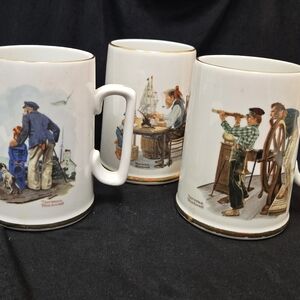 Nautical Themed Ceramic Mugs Set